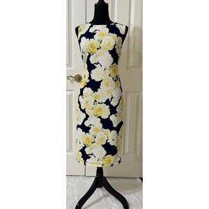 EUC Premier Amour Women’s Floral  Lined Dress Sunshine  -‎ size 12
